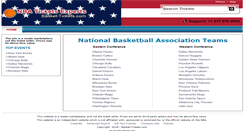 Desktop Screenshot of basket-tickets.com